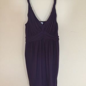 Purple Maternity Dress with built in cups